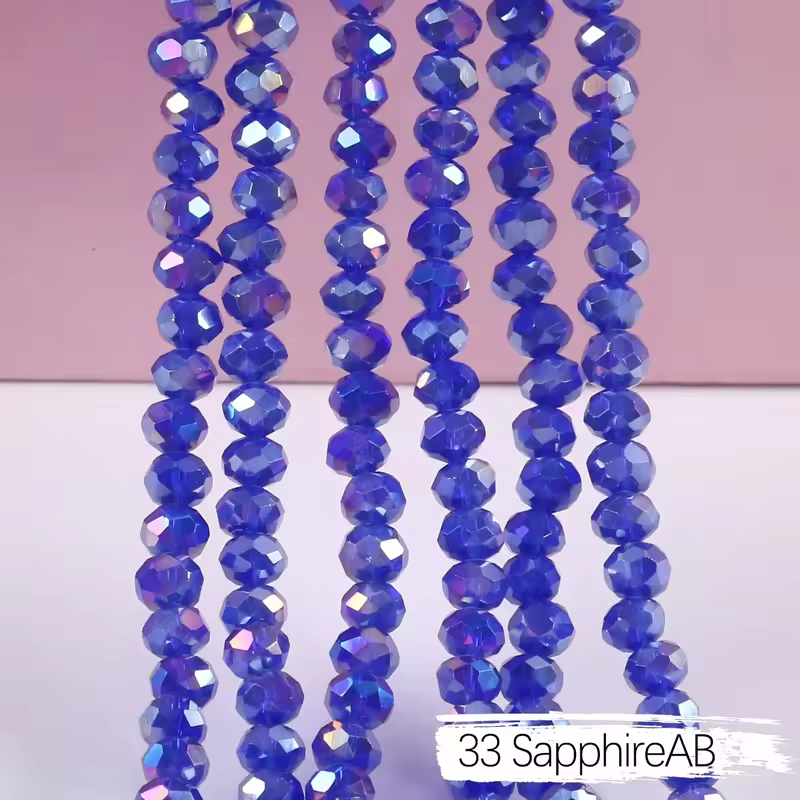 2mm 4mm 6mm 8mm Rondelle Austria Crystal Beads Faceted Glass Beads Loose Spacer Beads for DIY Bracelet Garment Making - Image 16