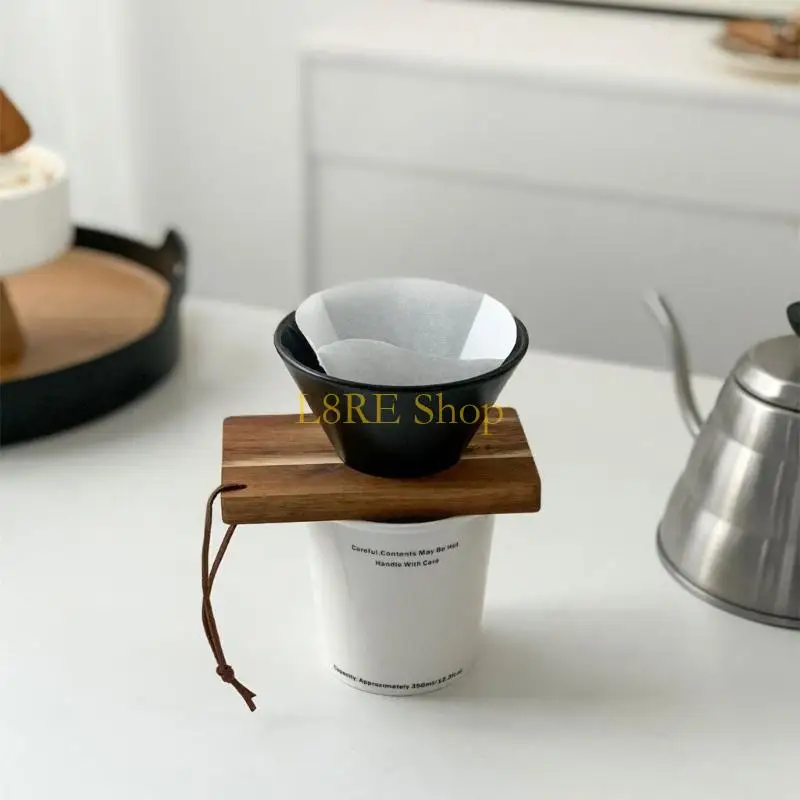 L8RE залейте кофейный фильтр Практический конический кофе для путешествий и кемпинга