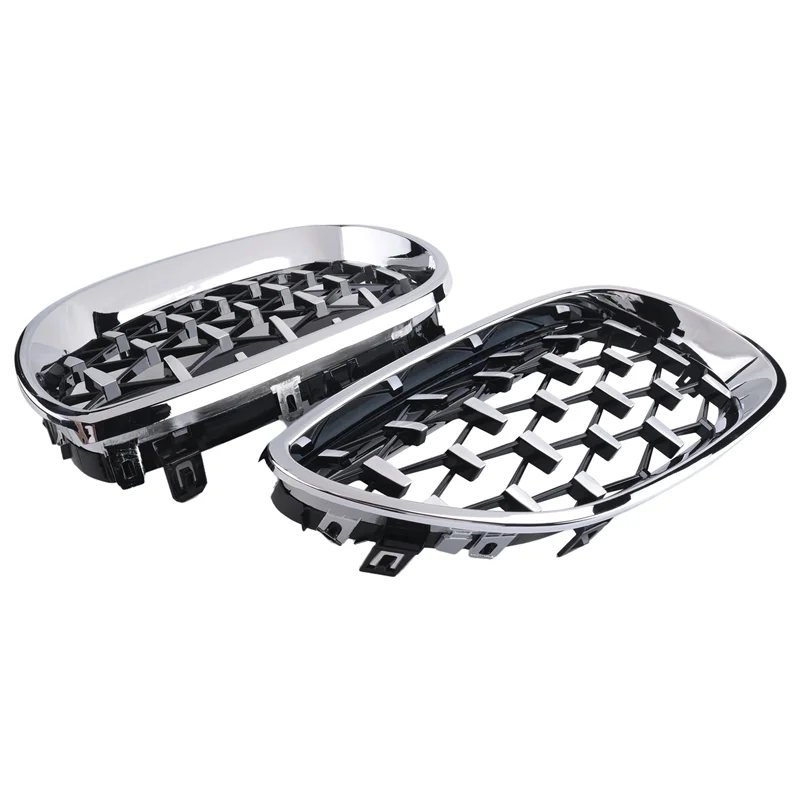 

M93K-передняя решетка почек, хромированный ромбовидный стиль для BMW 5 серии E60 E61 5 серии 520I 535I 550I 2004-2009