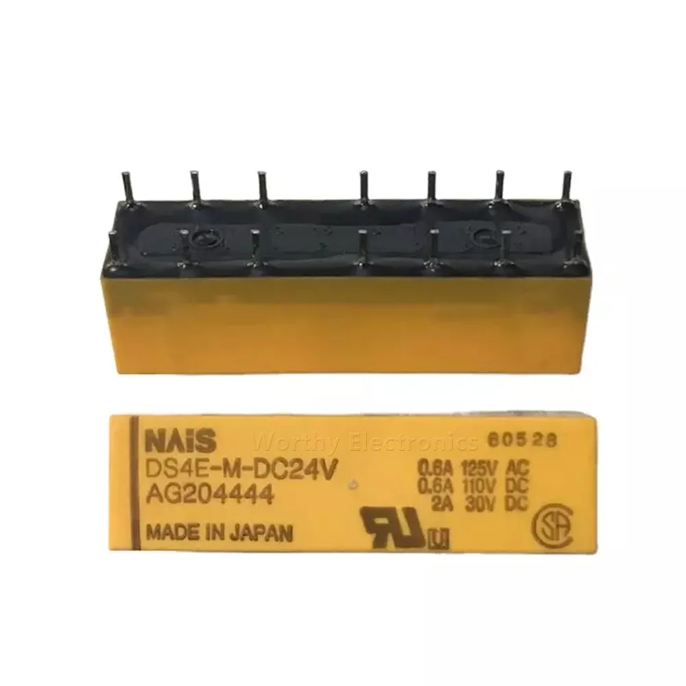 

Free Shipping 10PCS/LOT 24VDC 2A 14PIN Relay DS4E-M-DC24V