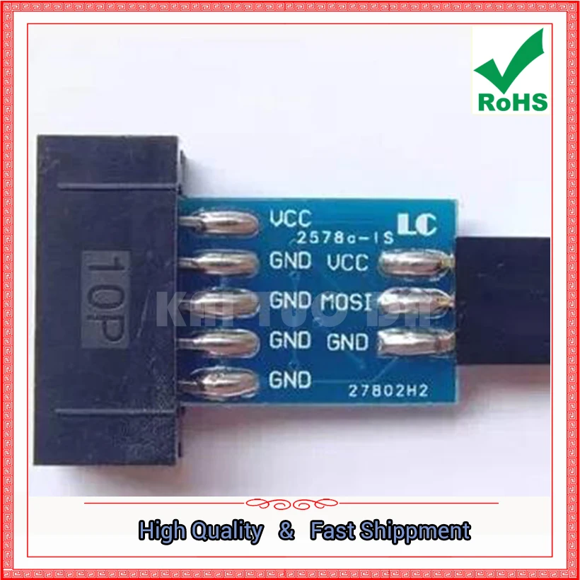10 To 6 Adapter Header AVRISP USBasp STK500 Standard Adapter (C6A4)