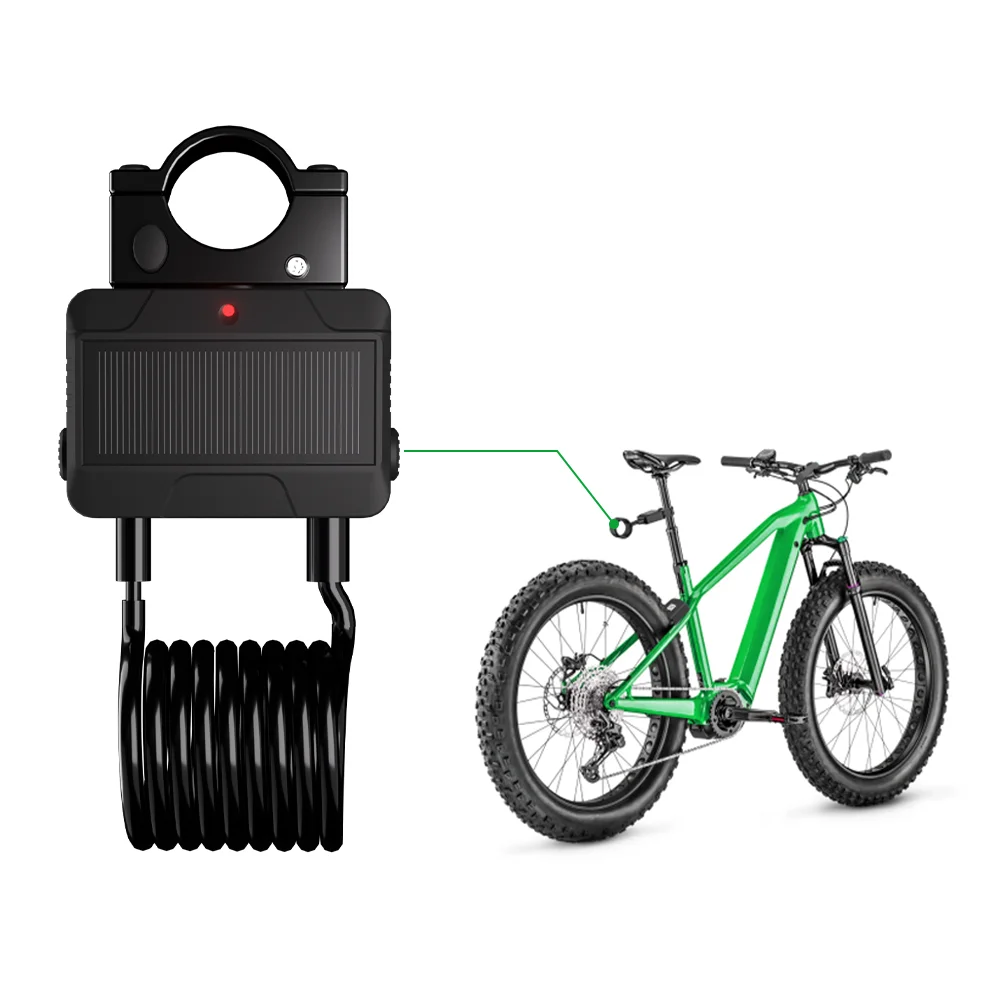 

Safety Built in 700mAh Polymer Lithium Battery USB Fast Charing Bike Lock Chain Bicycle Retractable Blue Tooth Bike Lock