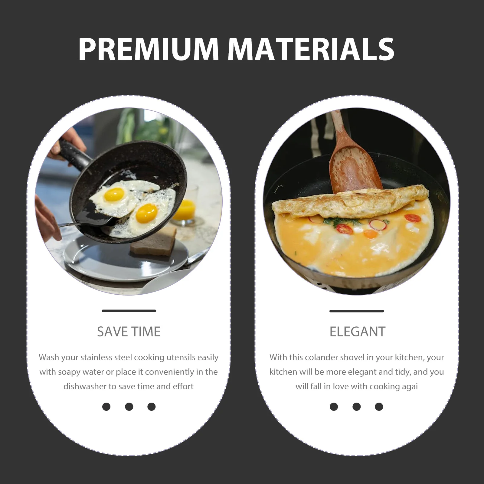 

Stainless Steel Long Handle Hollow Cooking Spoon Shovel With Drainage Hole Non Stick Heat Resistant Kitchen Utensil For Baking