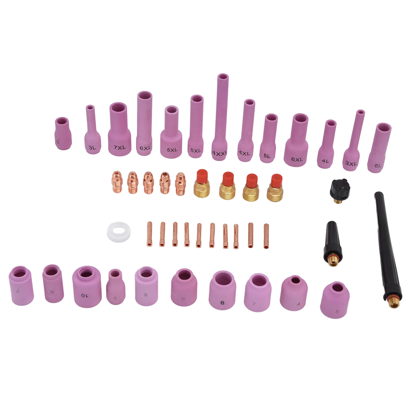 Welding Torch Accessories Body Assorted Size for WP9/20/25 TIG Welding Torch Accessories TIG Gas Lens TIG Welding Torch Kit
