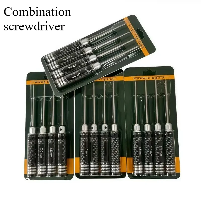 Hogesnelheidsstaal superharde combinatie 1,5 mm, 2,0 mm, 2,5 mm, 3,0 mm, speciaal onderhoudsgereedschap zeshoekige set schroevendraaierset