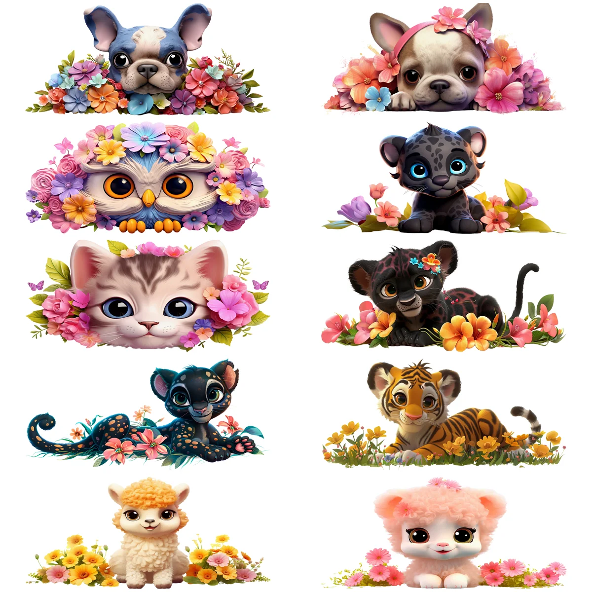 

Popular Cute dog Series easy peel waterproof DIY Decals 3D transfers uvdtf crystal sticker 16oz uv dtf cup wraps