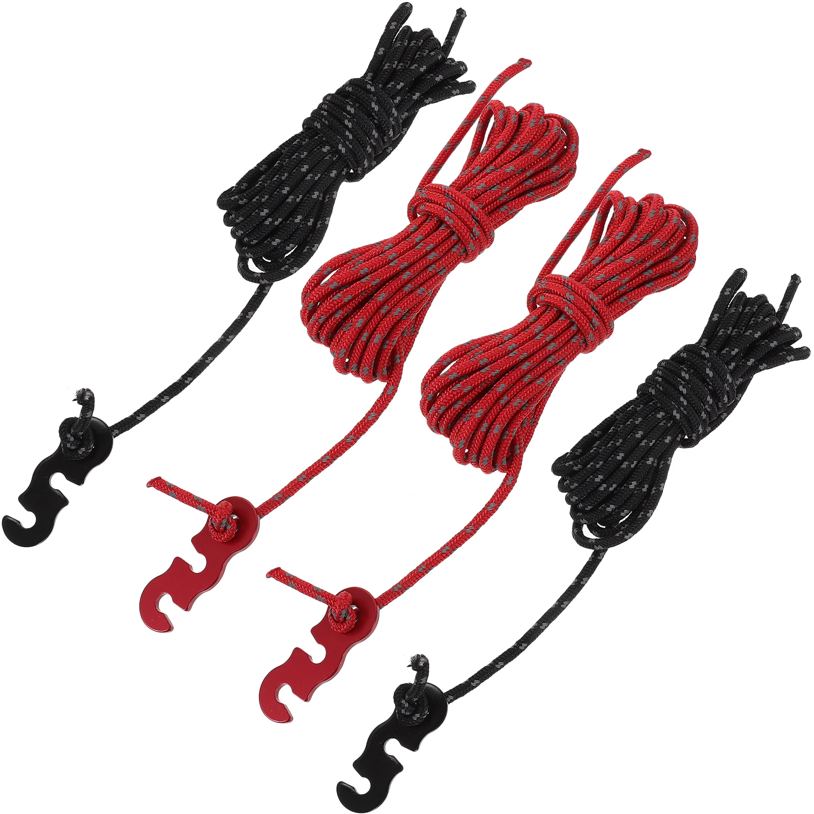 

4 Pcs Tent Rope Buckle Hiking Straps Camping Cord Lanyard Heavy Duty Tool Lanyards