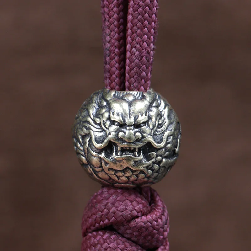 لعبة دراغون بول شكل النحاس سكين الخرز EDC DIY Paracord المنسوجة أساور الحبل قلادة اكسسوارات أداة خارجية الشنق مجوهرات