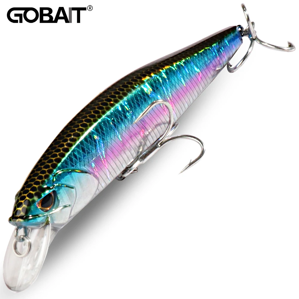 GOBAIT Sinking Minnow 19g Floating Jerkbait 15g Fishing Lure HardBait Treble Hooks Swimbait Pesca Tackle Wobbler Artificial Bait