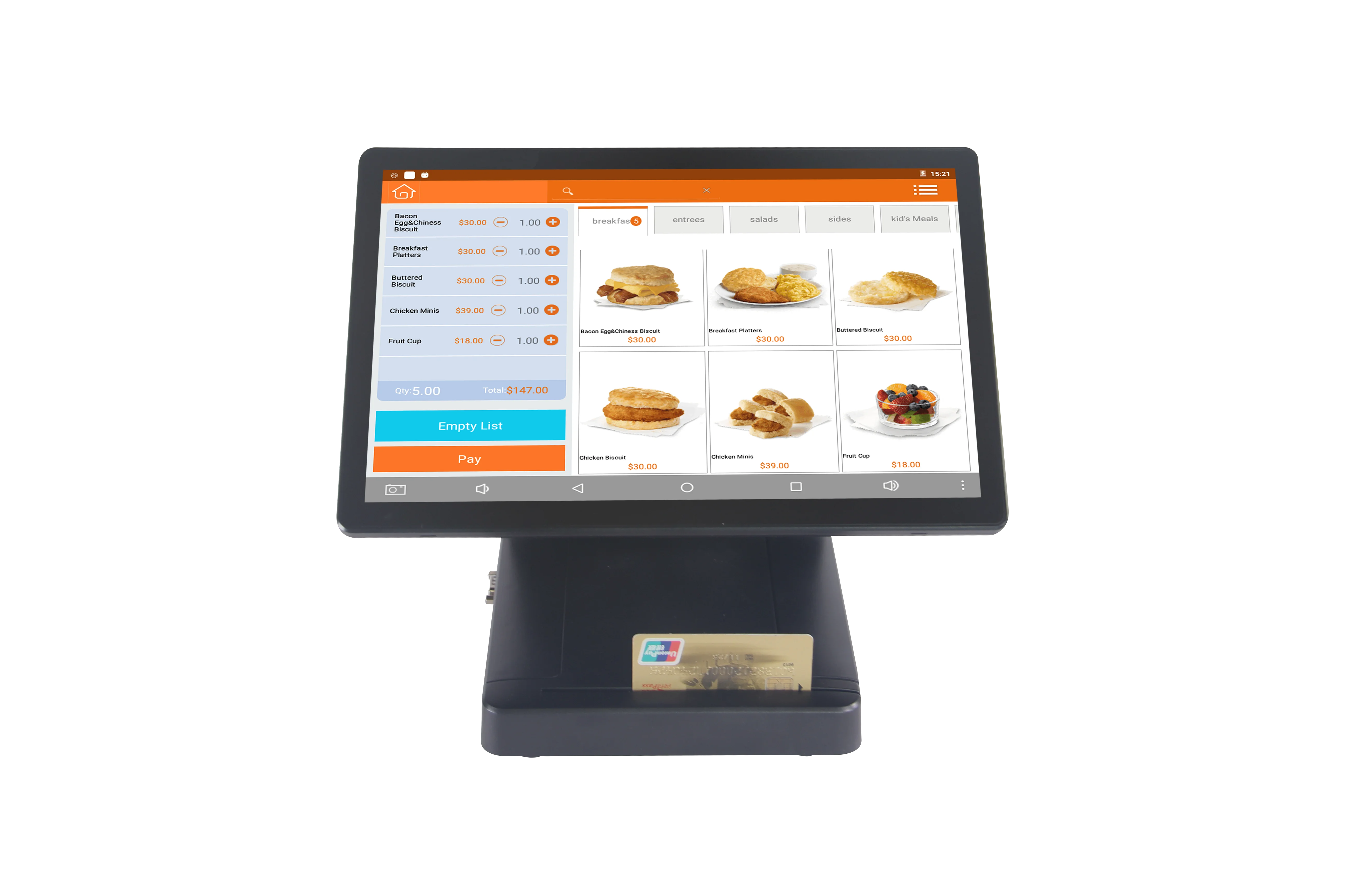 Magnetic Stripe Reader POS Touch All-in-one System Equipment can be used in Small Shops Supermarket Retail