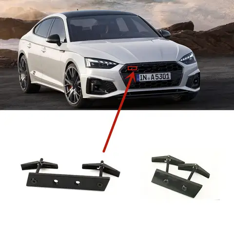 벌집 자동차 전면 그릴 엠블럼 브래킷 나사 배지, RS3 RS4 RS5 RS6 RS7 RS8 S3 S4 S5 S6 S7 S8 SQ3 SQ5 RSQ3 RSQ5 RSQ7 TTS