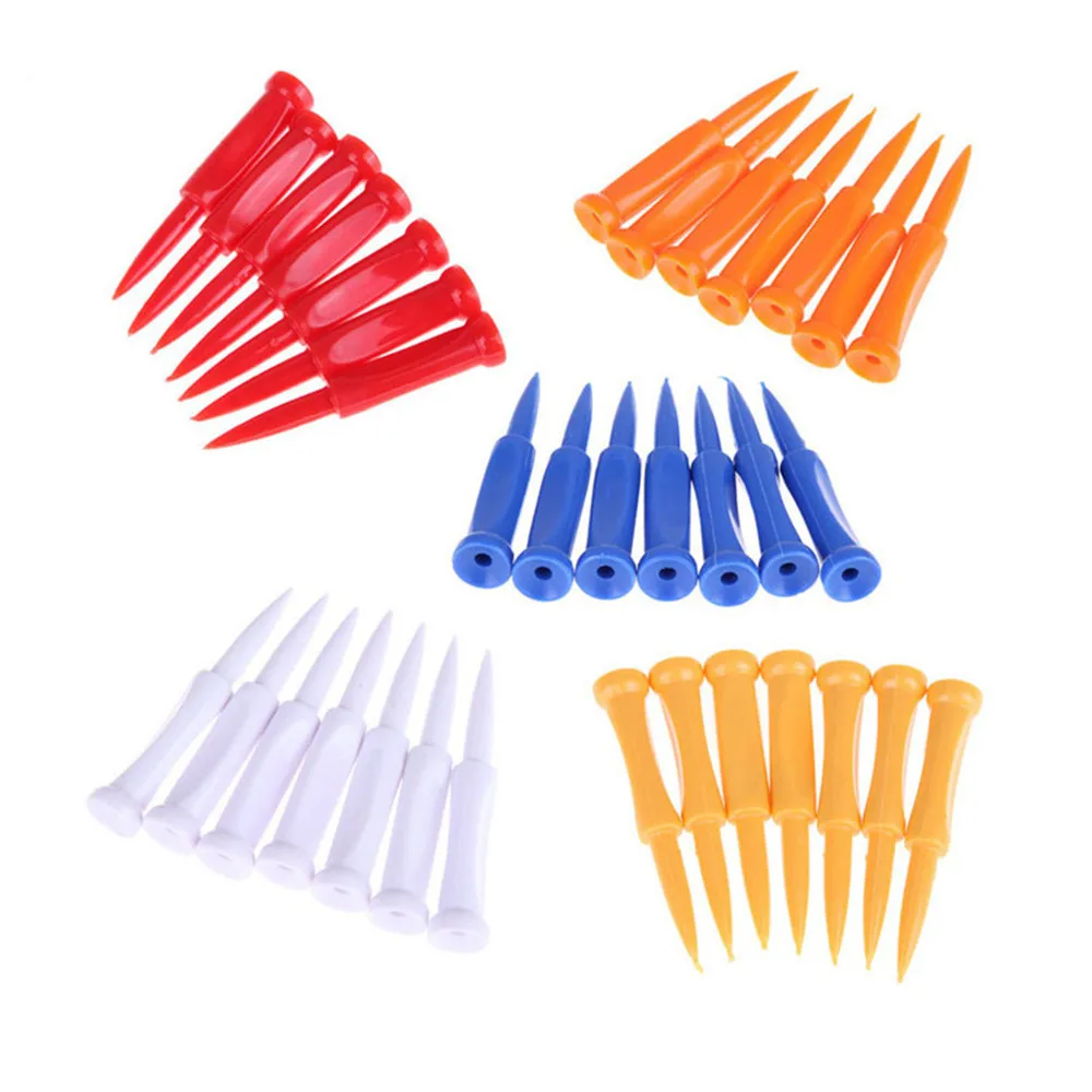 6 Sizes PGM Golf TEE Durable Plastic Wheel Ball Needle Stable Tees Golf Ball Holder Random Color QT012 For Golfer Gift