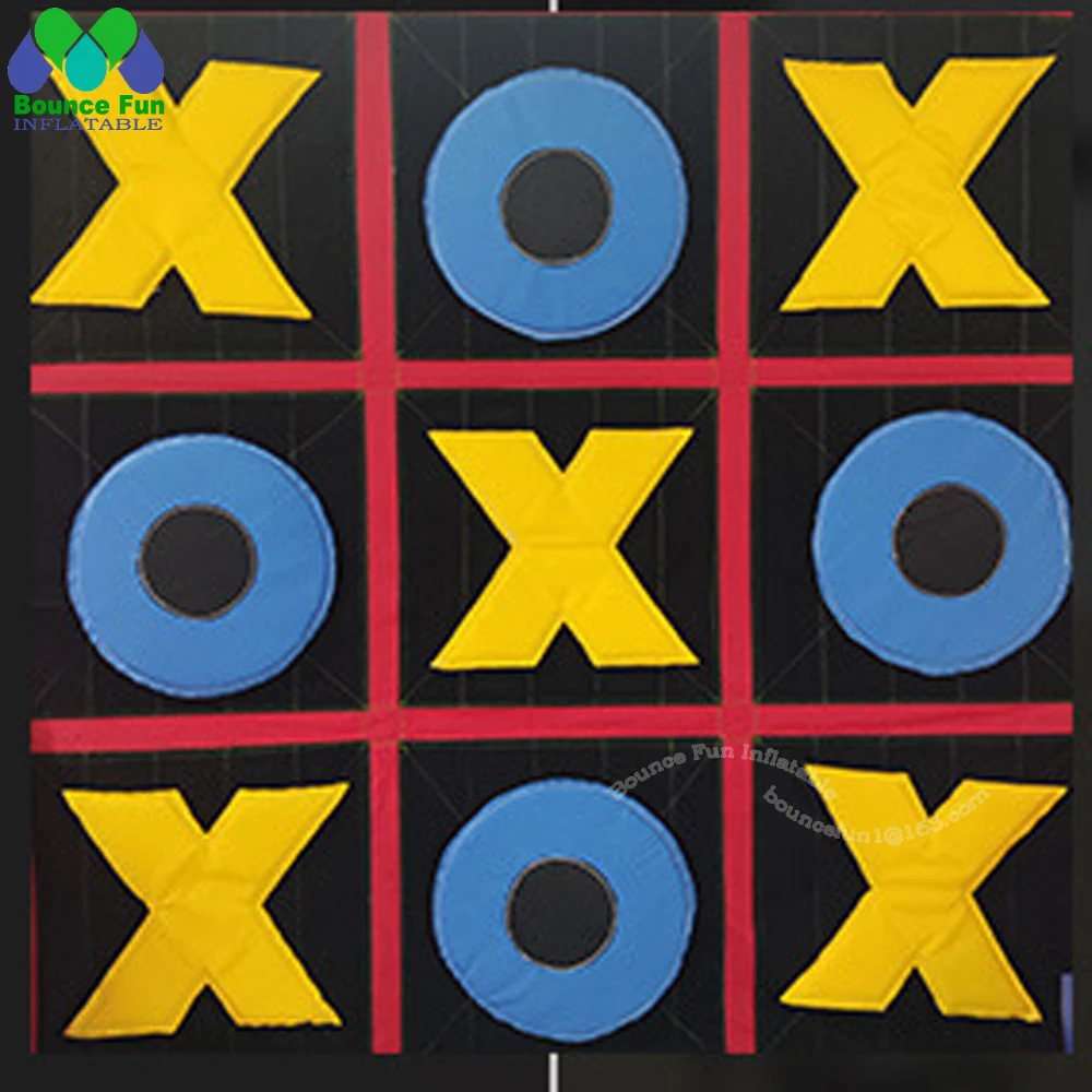 Gigante 2 em 1 carnaval inflável tic tac toe e conectar 4 gigante duplo divertido jogo esportivo inflável para festa evento publicidade