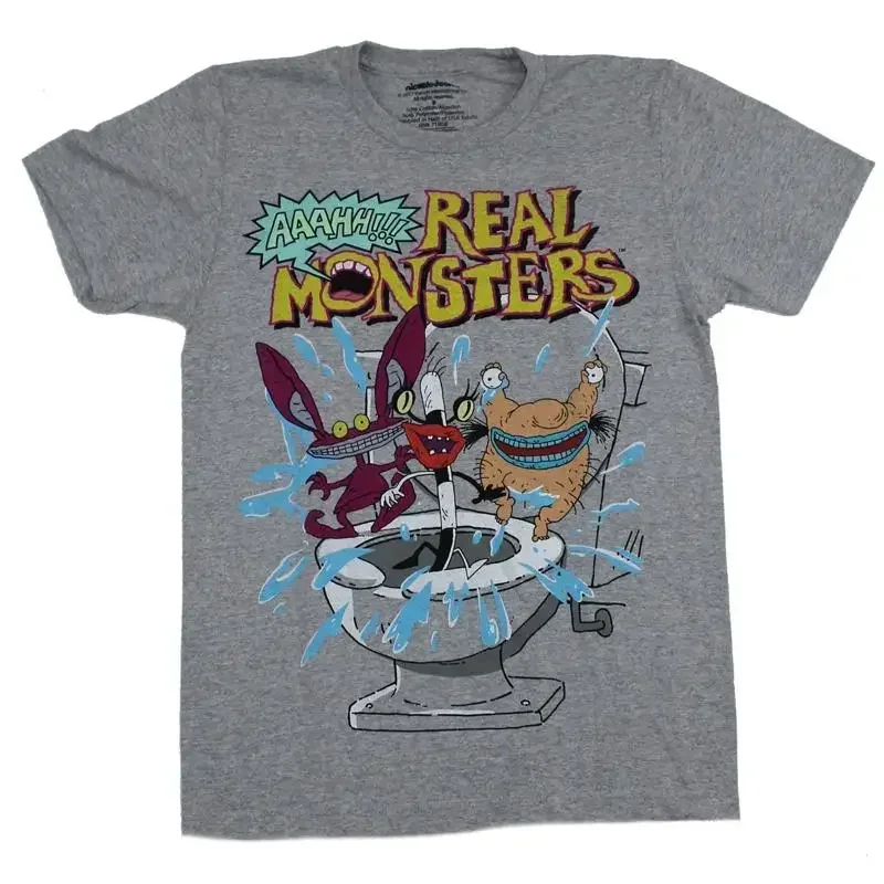 Real Monsters Adult New T Shirt Original Cartoon Group Under Logo