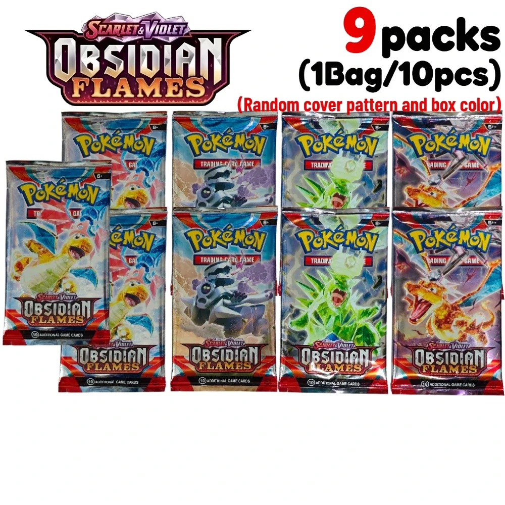 9 Packungen Pokémon TCG Mega Evolution-Pitch Black Booster Ascended Heroes Phantasmal Flames TCG Sammelkarten-Set – Detail 9