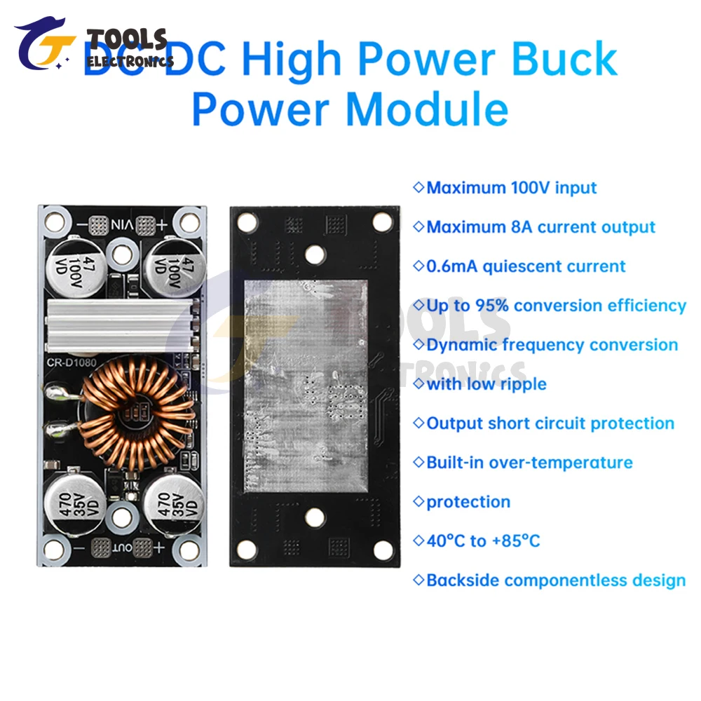 

DC-DC High Power Step-Down Power Supply Module 100V to 5V12V24V Power Supply Buck Converter