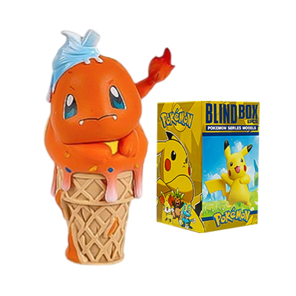 Pokemon Eiscreme Pikachu Snorlax Psyduck Gengar Anime-Figur Blindbox-Spielzeug Tischdekoration Weihnachts- und Geburtstagsgeschenke – Detail 8