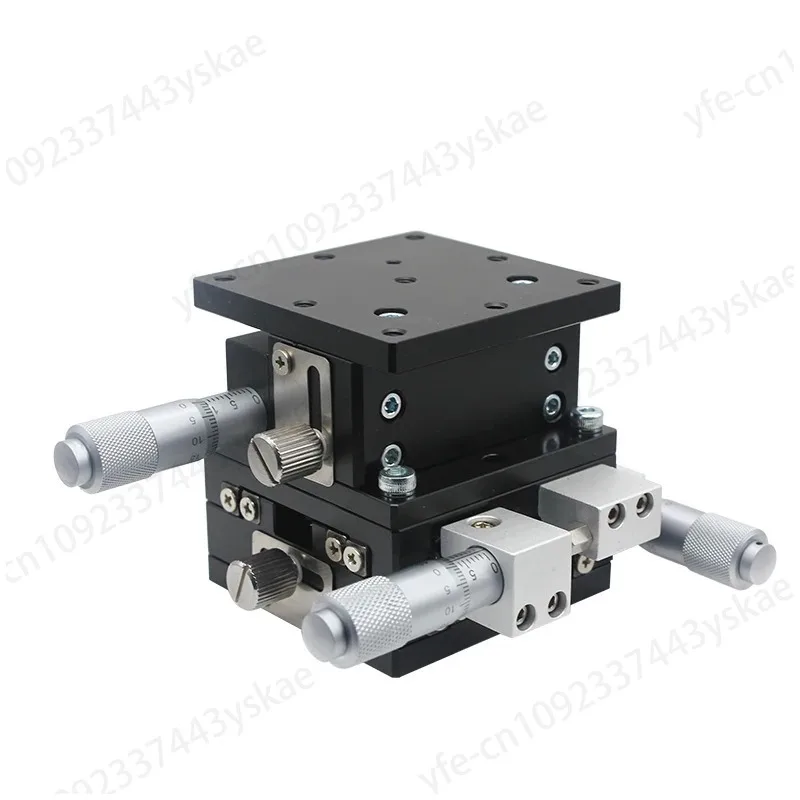 80*80cm 90*90cm XYZ axis fine turning platform Manual Displacement rotary table with micrometer head