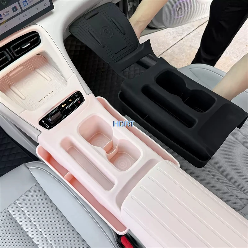 

For Geely Galaxy EX2/E2/Geome/Proton e.MAS 5 2025 + Car Styling Center Console Water Cup Pad Storage Box Organizer Tray Cover