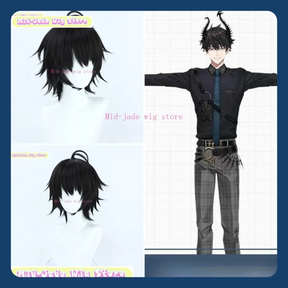 منتصف اليشم شعر مستعار مخزن EN رن زوتو شعر مستعار تأثيري تأثيري زي حفلة أغطية الرأس شعر مستعار للهالوين