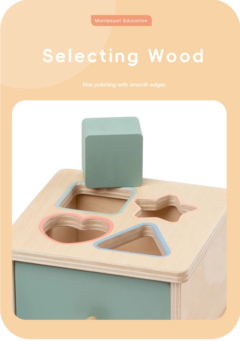 Holz Farbe Form Sortierung Spielzeug Schublade Box Beschäftigt Bord Passenden Spiel Feinmotorik Sensorischen Spielzeug Montessori Lernen Für Baby Geschenke – Detail 6