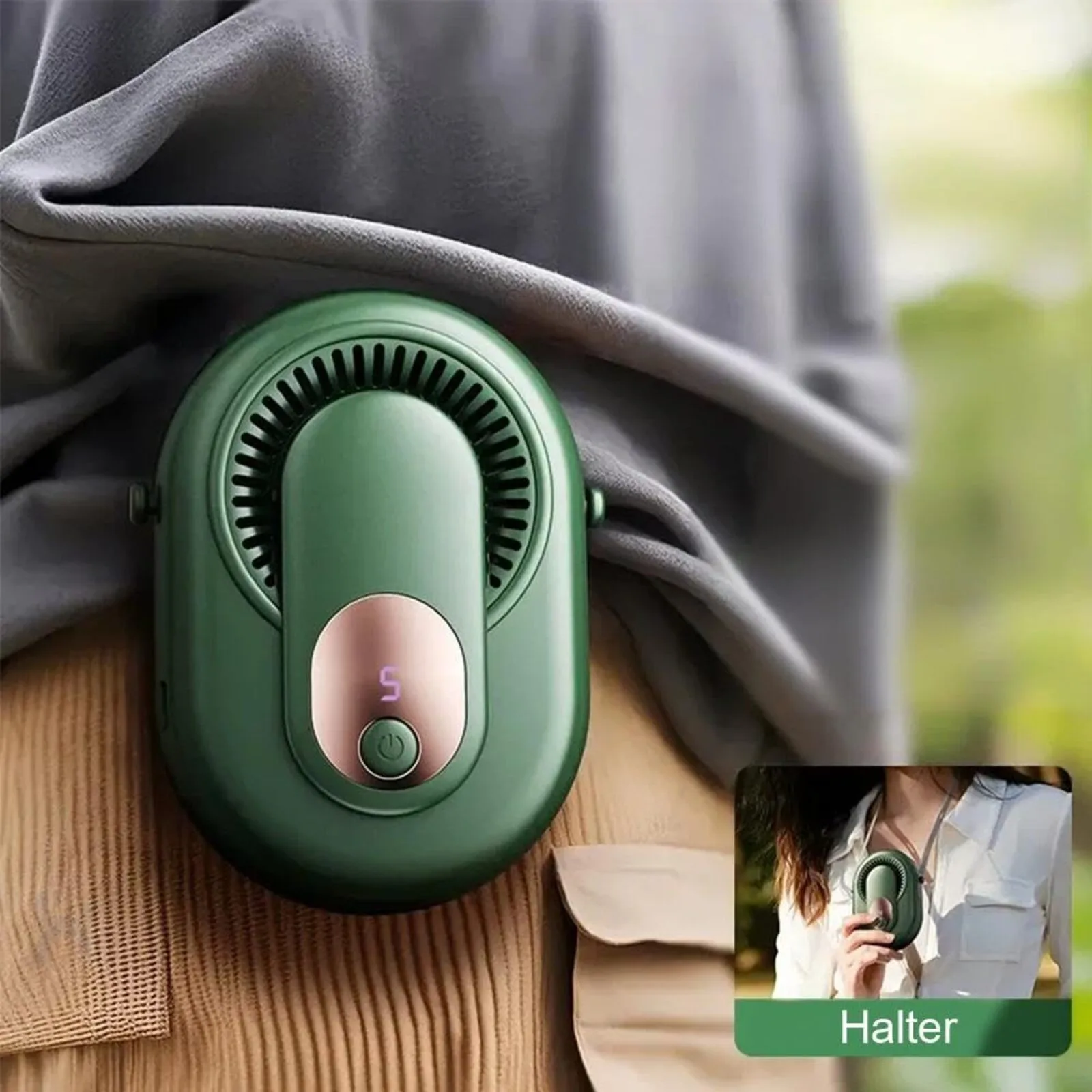 Portable Outdoor High-speed Waist-hanging Fan Durable Hand-held Lightweight Waist Fan Easy to Carry Household Appliances Fans