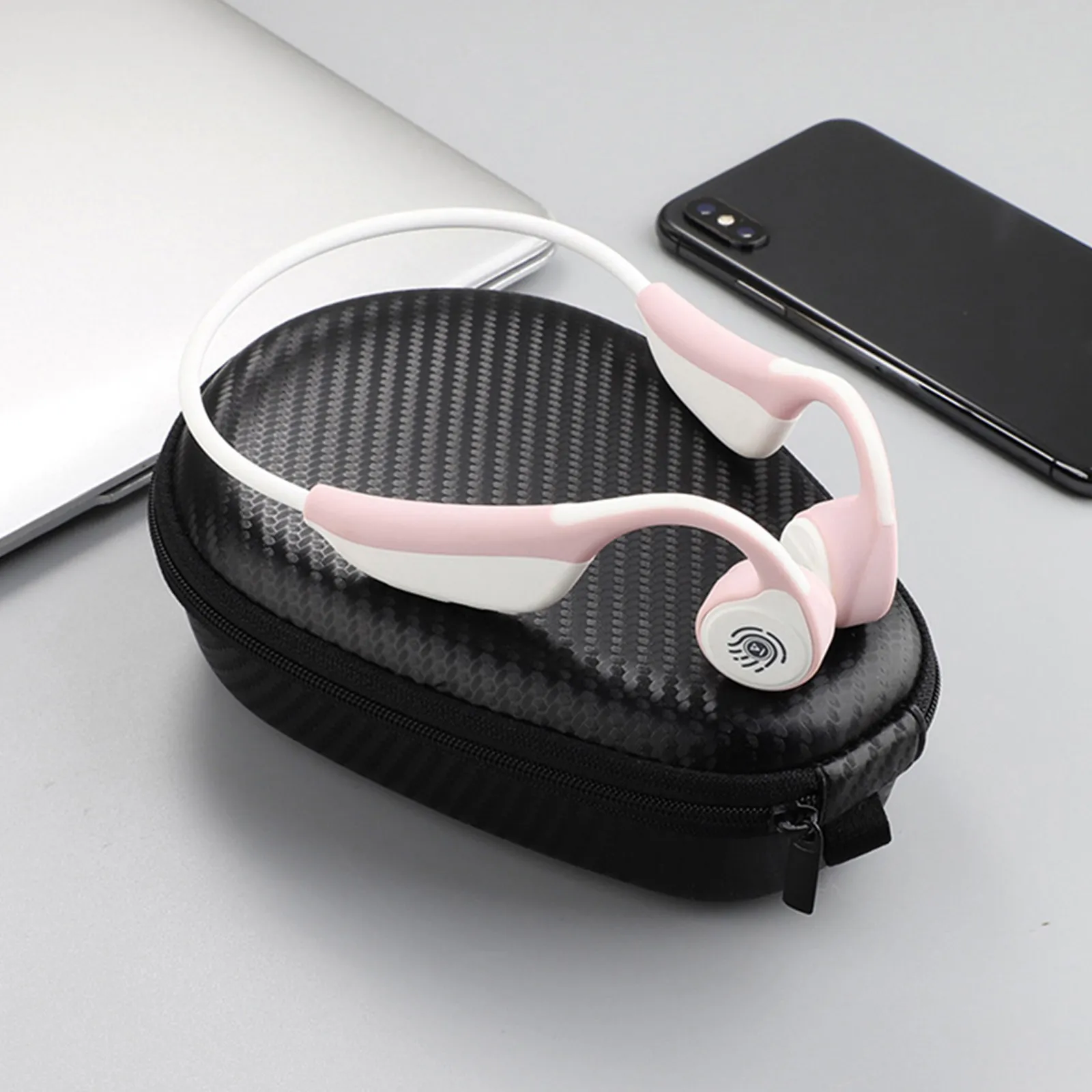 1Pcs Bone Conduction Headphone Carry Case Compact Protective Storage Bag Compatible for Aftershokz Headset Accessories