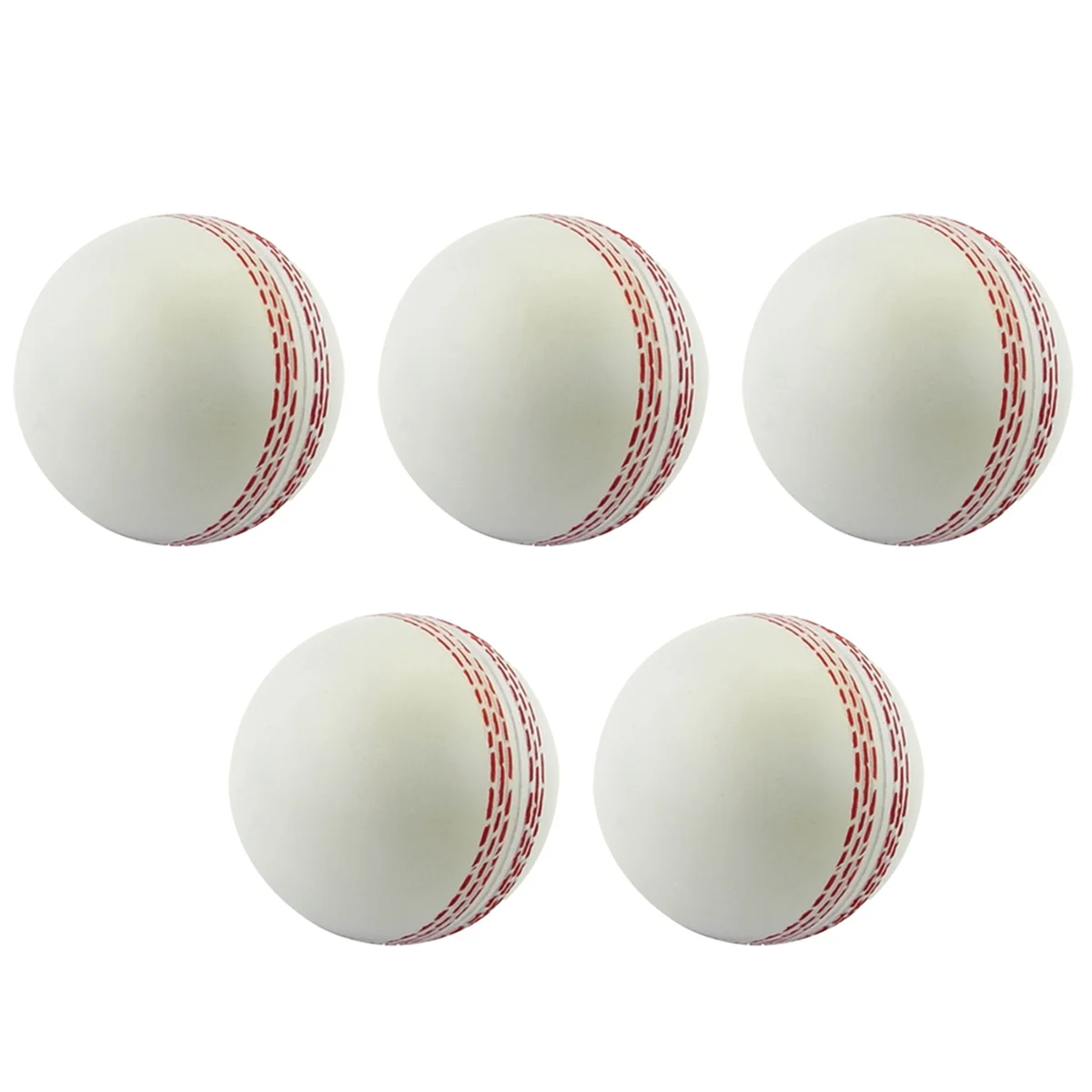 Sports Cricket, Training Cricket, Sports Wind Swing Rebound Spin Cricket, Elastic Decompression Ball White