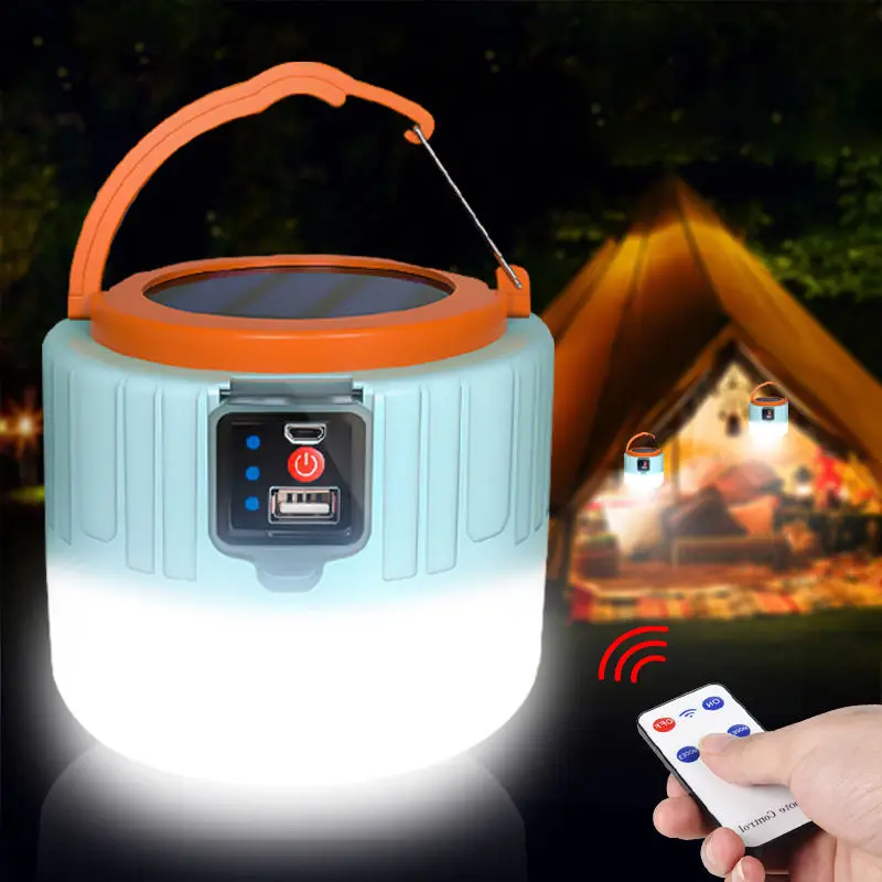 Campinglampe Bulb Portable Emergency Lamp Bombillas Rechargeable Repair Solar Work Light BBQ Led Camping Lantern