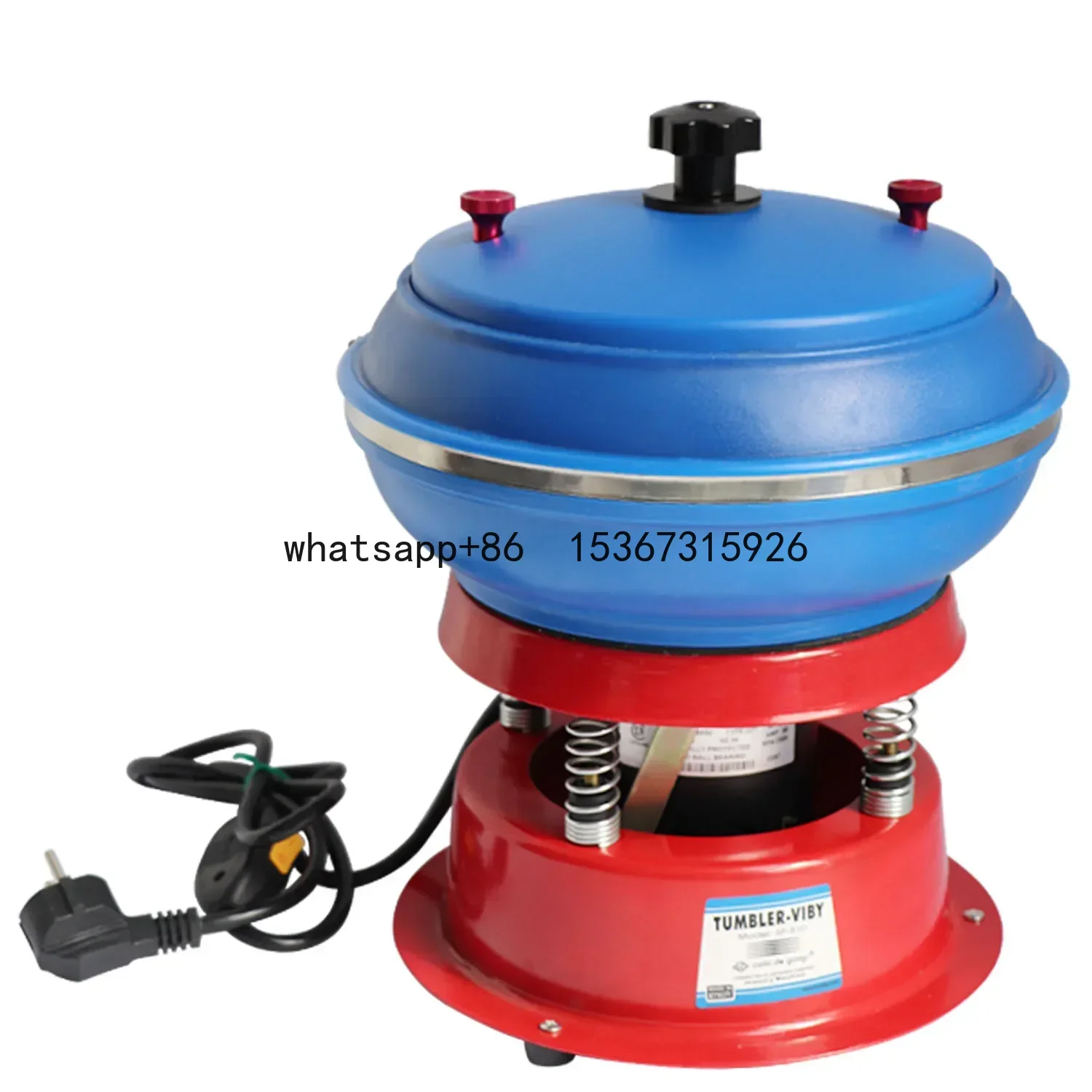 Vibrating tumbler jewelry vibrating drum polishing machine