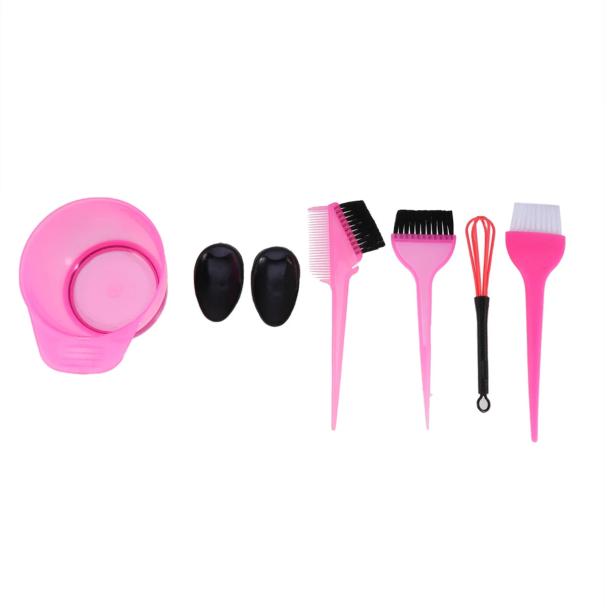 6pcs Rosy Dye Tools For Salon Home Use Coloring Tool Dye Tools Tinting Sets Hair Hair Dyeing Kits Coloring Tool - Image 2