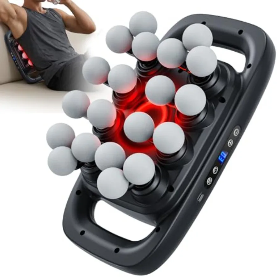

Набор массажных пистолетов для тела с 20 насадками, глубокий массаж мышц, 3 режима, 30 уровней интенсивности, бесшумный, для спины/поясницы/ног