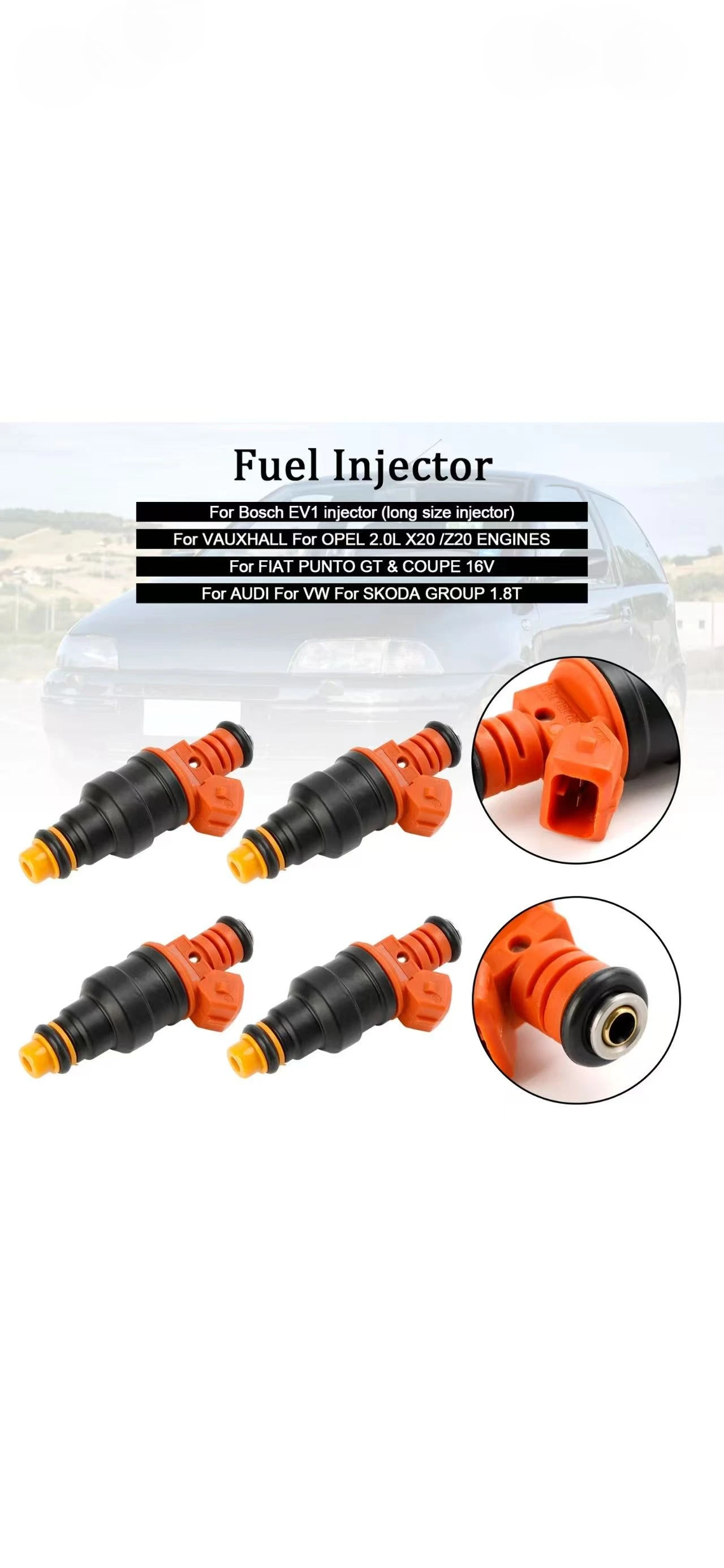 

NEW EV1 0280150785 Fuel Injector Nozzle for 1994-1997 audi vw ford rst gti6 gti punto gt g40 g60Turbo