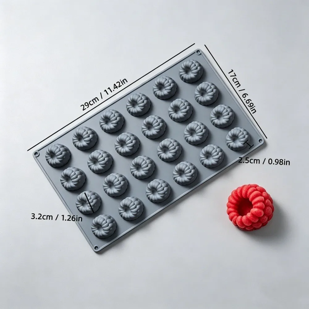 Simulated Raspberry Mousse Mold DIY Home French Dessert Raspberry Chocolate Silicone Baking Mold