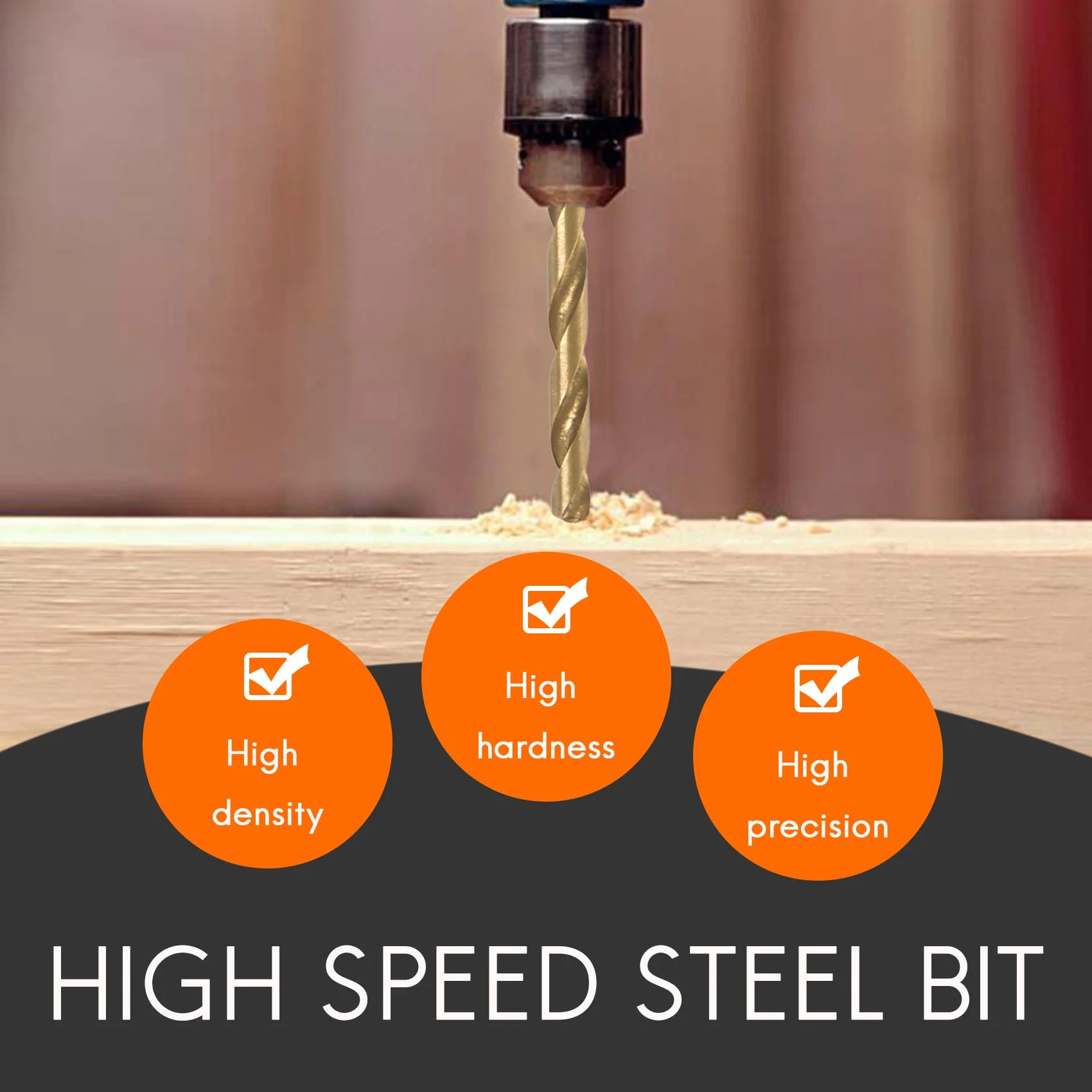 T61C_50 Pcs High Speed Steel Drill Bit Set Tool 1/1.5/2/2.5/3mm