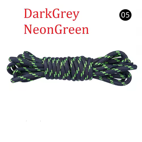 5MM Round Shoelaces Flower Dots Solid Laces Polyester Shoelaces Matching Sports Shoes Tooling Martin Boots Hiking Shoelaces - Image 24