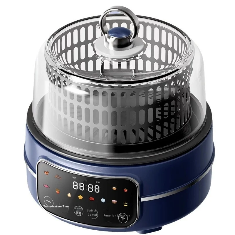 Large-Capacity Square Integrated Pot Multi-Functional Modern Air Fryer for Cross-Border Foreign Trade Cooking Rice Split Frying