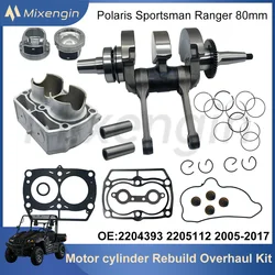 STD 80mm cylinders Crankshaft piston gasket Rebuild Overhaul kit For Polaris Sportsman Ranger RZR 800 2204393 ATV UTV 2005-2017