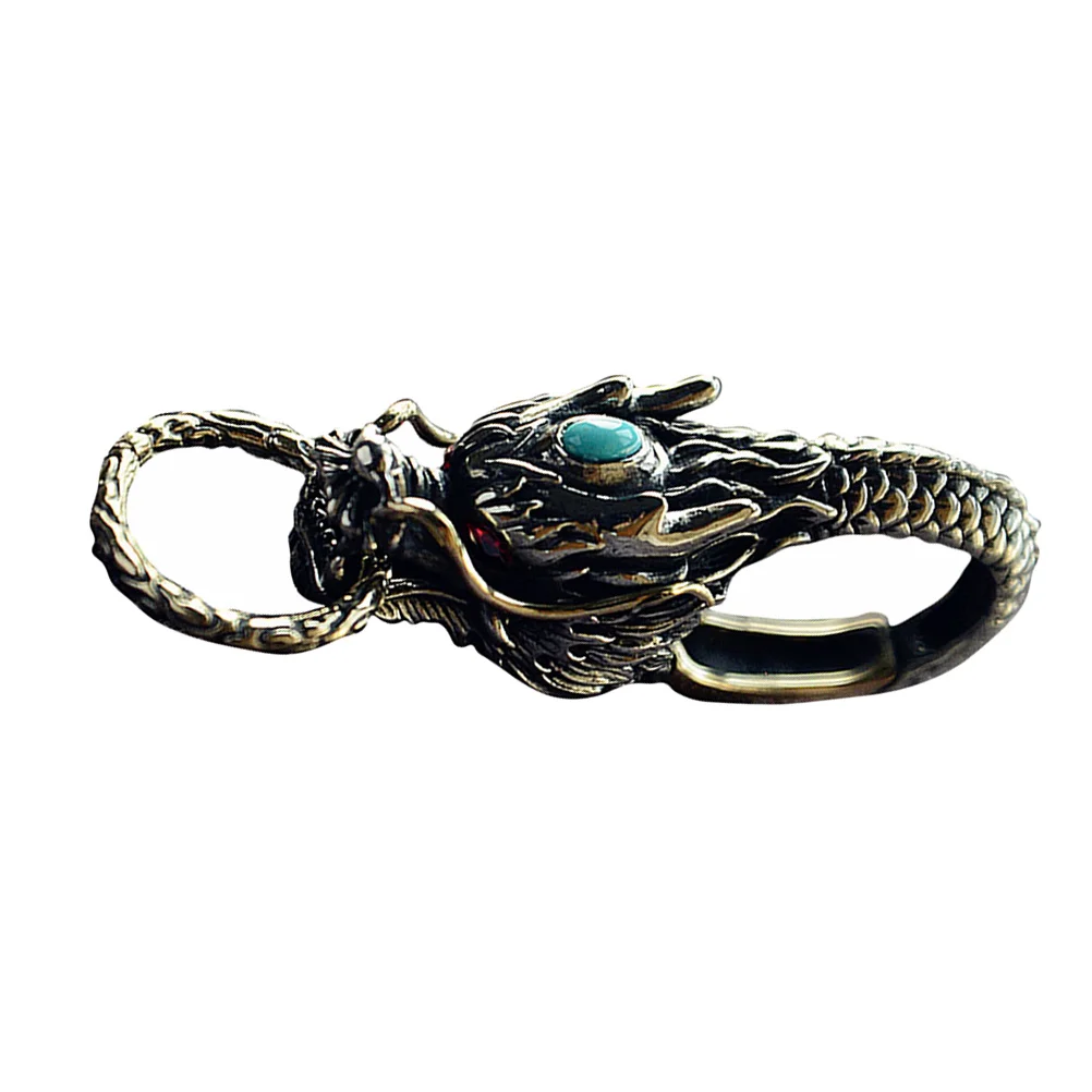 

Dragon Keychain White Copper Gemstone Eye Bag Accessories Vintage Design Use Fine Workmanship Unique Shape Stylish