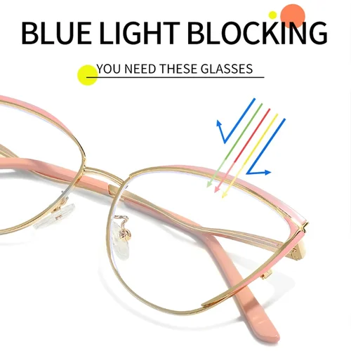 Imagen 2 del producto GINEVIEVE-gafas de diseño personalizado con forma de ojo de gato para mujer, anteojos con prescripción personalizada, antiluz azul, fotocromismo 9719