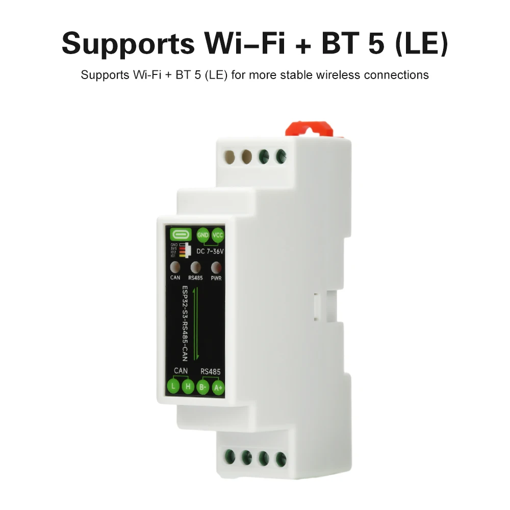 Industrial ESP32-S3-RS485-CAN Control Board With RS485 and CAN Communication Interfaces, Supports Wi-Fi/Bluetooth