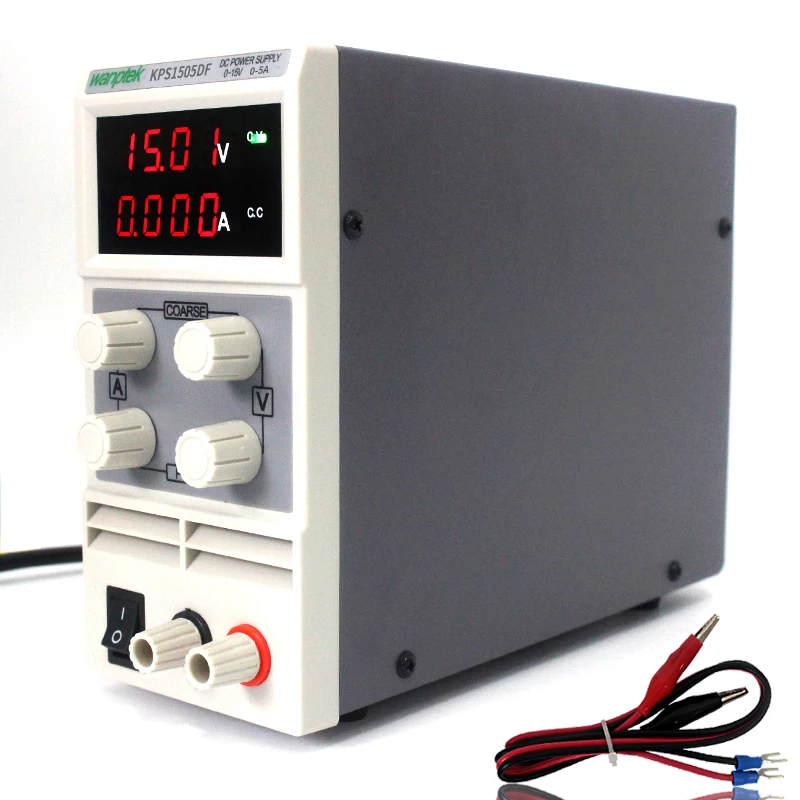 Kps1505df alta qualidade 15v5a 110v-230v 0.1v/0.001a ue led interruptor digital ajustável fonte de alimentação dc display ma