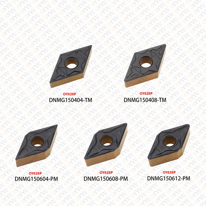 OYYU DNMG Machined Steel Turning Insert DNMG150404-TM CNC Lathe DNMG150408 150604 DNMG150612-PM TM PM OY828P Milling Cutter Tool