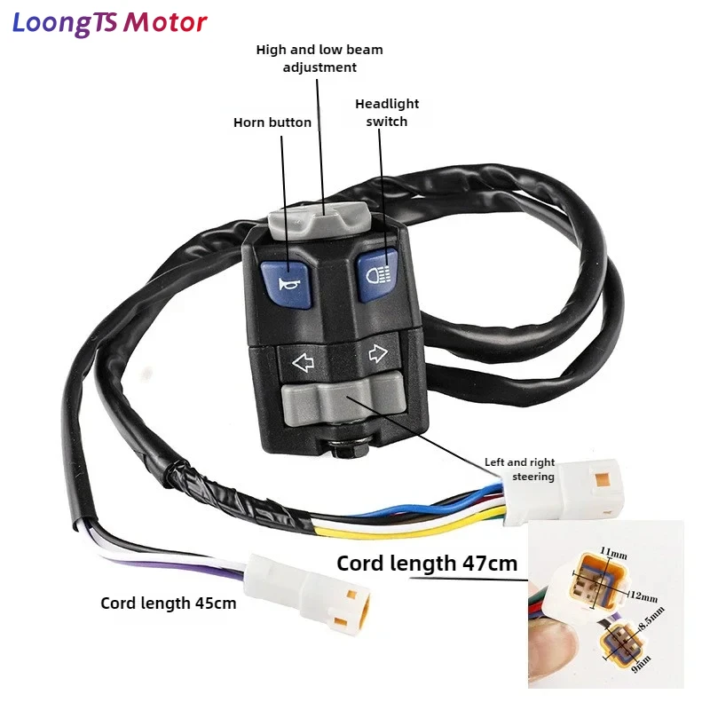 

Переключатель управления на руле: фара, звуковой сигнал, поворотники, кнопка остановки двигателя для мотоциклов KTM Husqvarna EXC EXC-F TPI 2015-2025, запчасть для мотоцикла