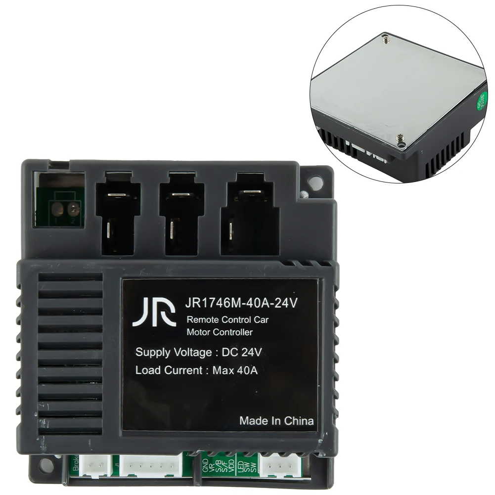 Control Box JR1746M 40A 24V for Electric For Children\'s Ride On Vehicle Transmitter Receiver Compatible with Select Models