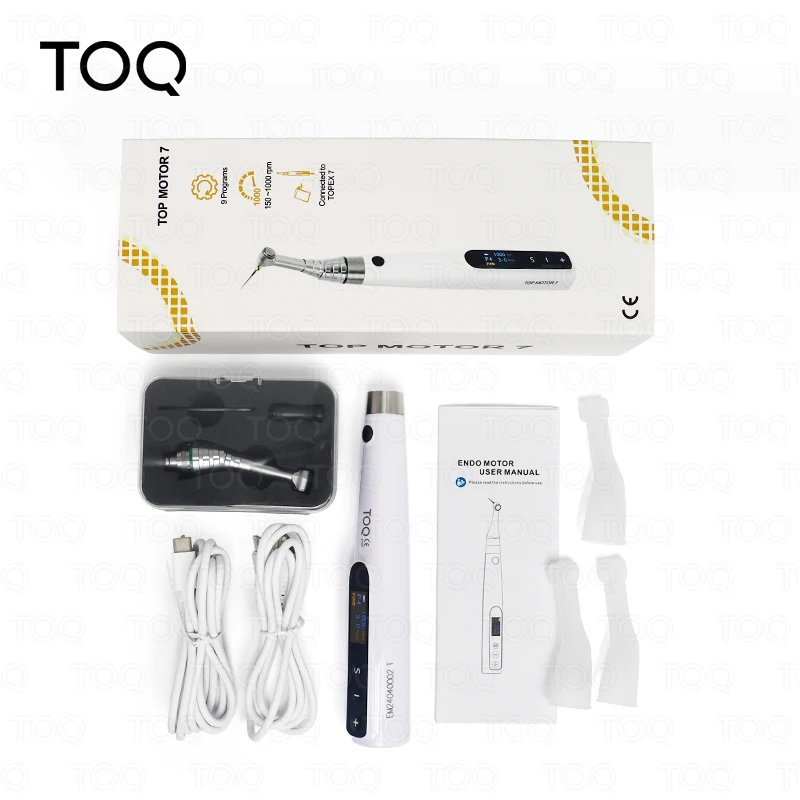 Dental Wireless Endo Motor&Apex locator with 16: 1 Reduction Contra Angle and Auto start&stop new technical Tool Endodontic Kit