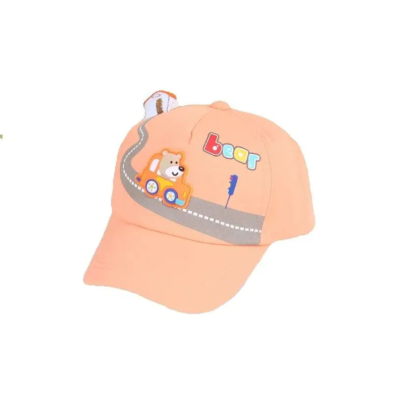 2024 Spring Cotton Cartoon Animal Casquette Baseball Cap Adjustable Snapback Hats for Children Boy and Girl 09