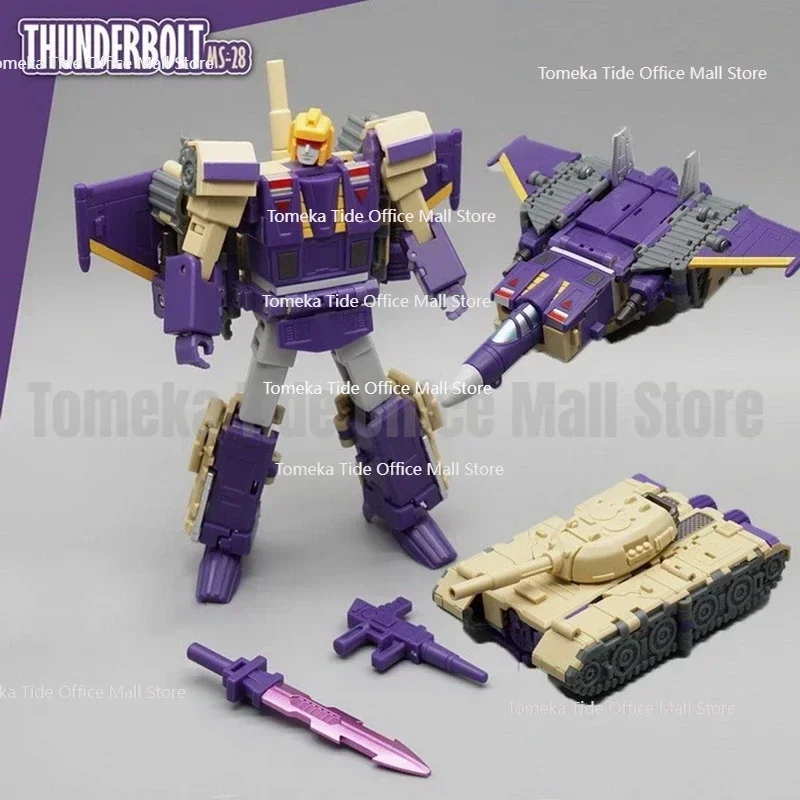 In Stock MFT MS28 MS-28 Blitzwing Thunderbolt Transformation Mini Pocket Action Figure Robot Model Collection Deformed Toys Gift