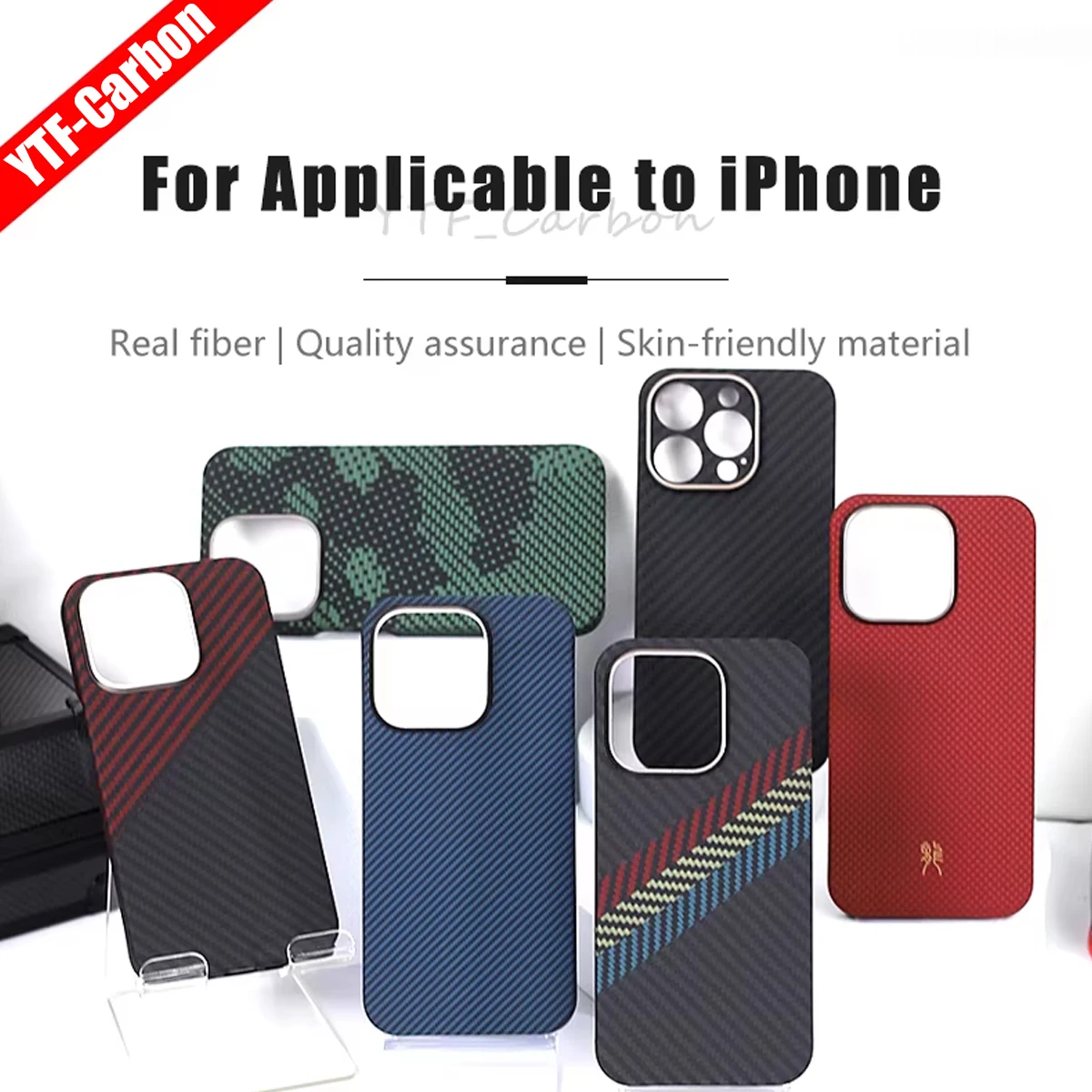 YTF-Carbon – etui z włókna węglowego do iPhone 15 Pro Max, odporne na upadki, wykonane z włókna aramidowego, smukła konstrukcja, obudowa do iPhone 15 Pro, kompatybilne z iPhone 14.