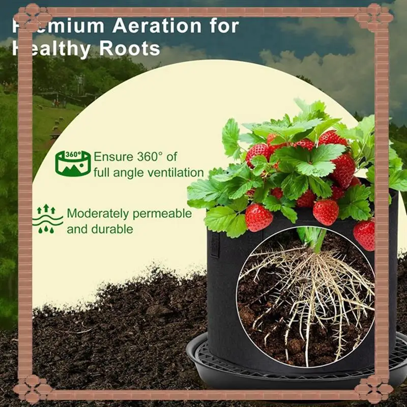 

24-Hour Delivery Self Watering Fabric Pot Base 4-Pack Auto Pots Fit 5 Gallon Grow Bags,Auto-Irrigation Water Delivery System